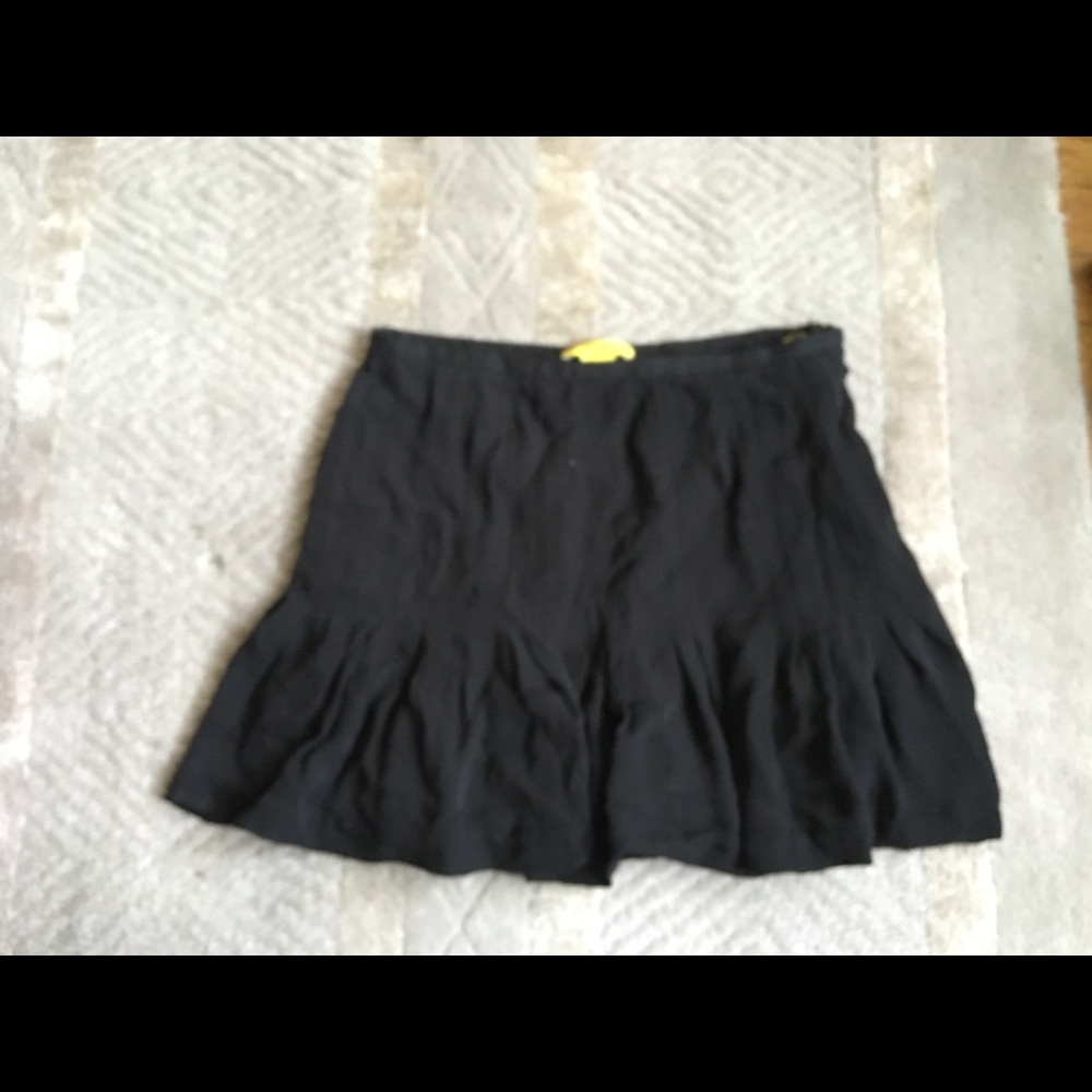 Catherine Malandrino silk mini skirt pleated